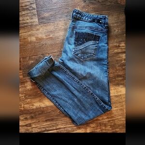 Vintage Parasuco black glitter jeans - 8